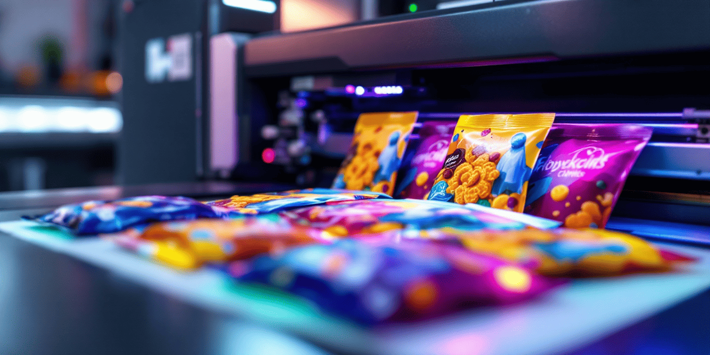 Digital printing process without cylinders